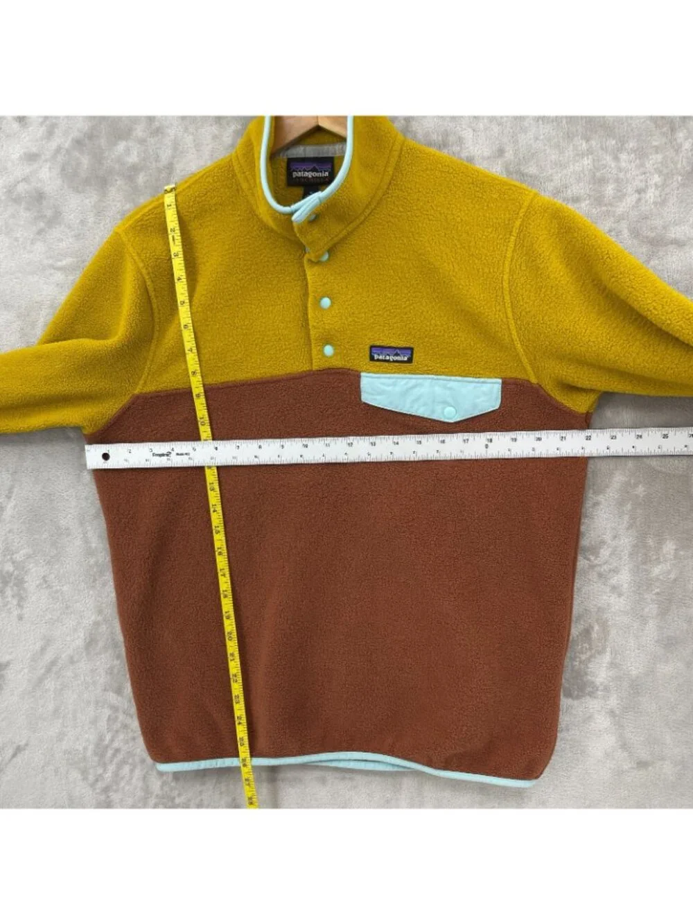 Patagonia Lightweight Synchilla Snap T Pullover Colorblock Fleece Jacket